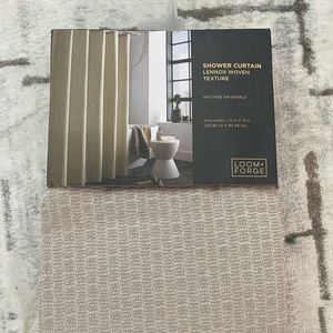Give Your Bathroom a Luxury Look! #NWT Textured Woven Shower Curtain.